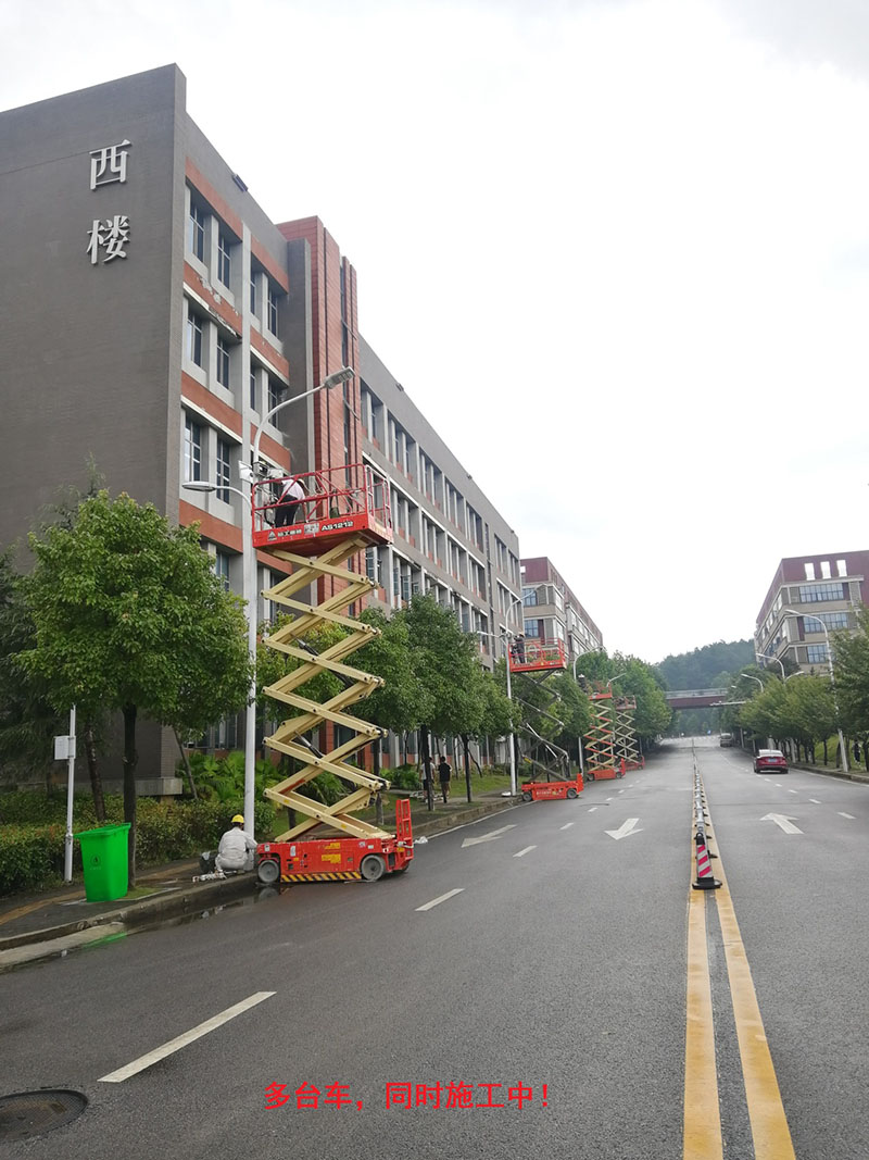 貴州某高校為本校區內600多盞路燈更換LED燈頭及加裝太陽能LORA調光控制模塊,達到了節能和智能控制的目的。(圖5)